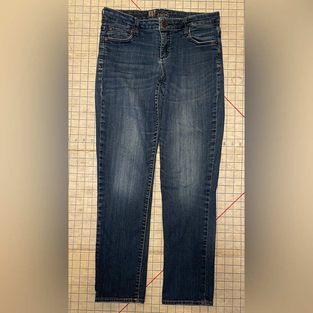 Kut from the Kloth jeans, size 8, straight leg, made in the U.S.A.